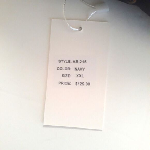 American Breed Casual Wear Mens XXL Navy Gold Stop Watch Chains Longe Sleeves - Picture 13 of 13